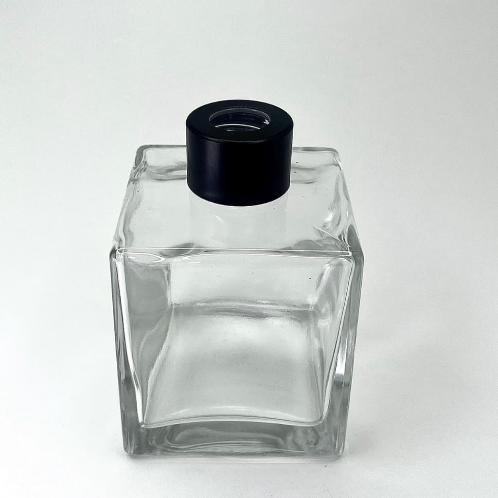 Vidro Cubo Aromatizador Difusor Ambientes Tampa 250mL Transparente