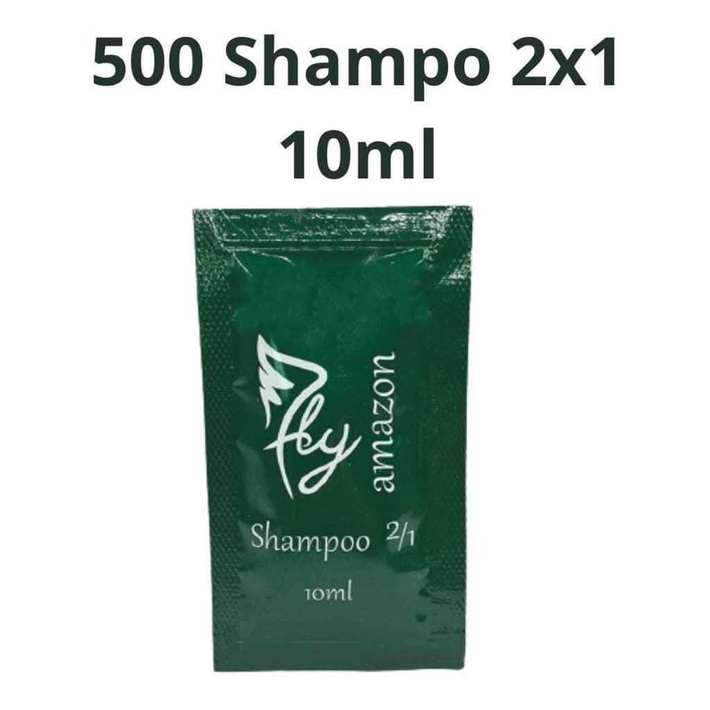 Kit 500 Sachês Shampoo 2 em 1 10ml – Hotel, Motel, Pousada, Airbnb, Spa – Economia e Qualidade!