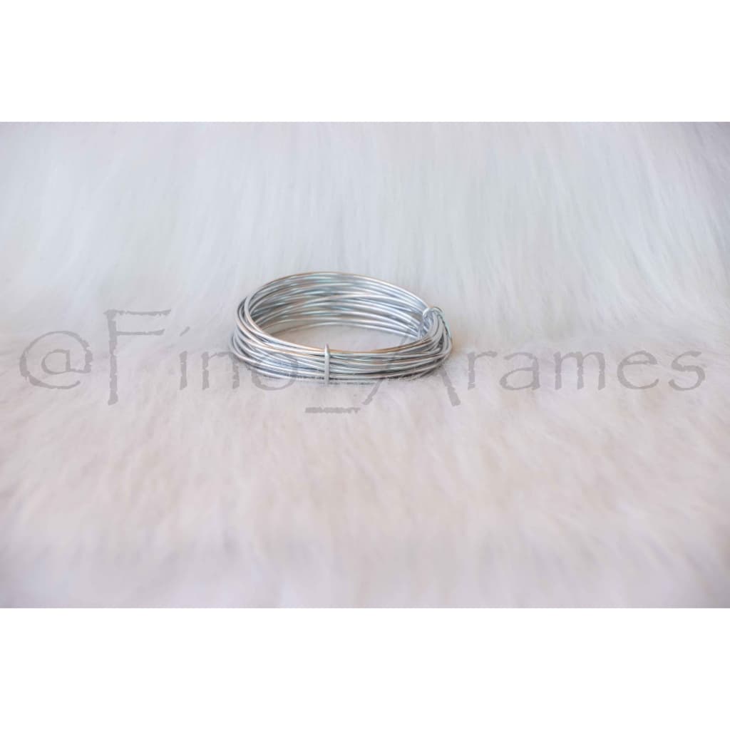Arame de Alumínio Artesanato 2.0mm Prata - com 5 metros
