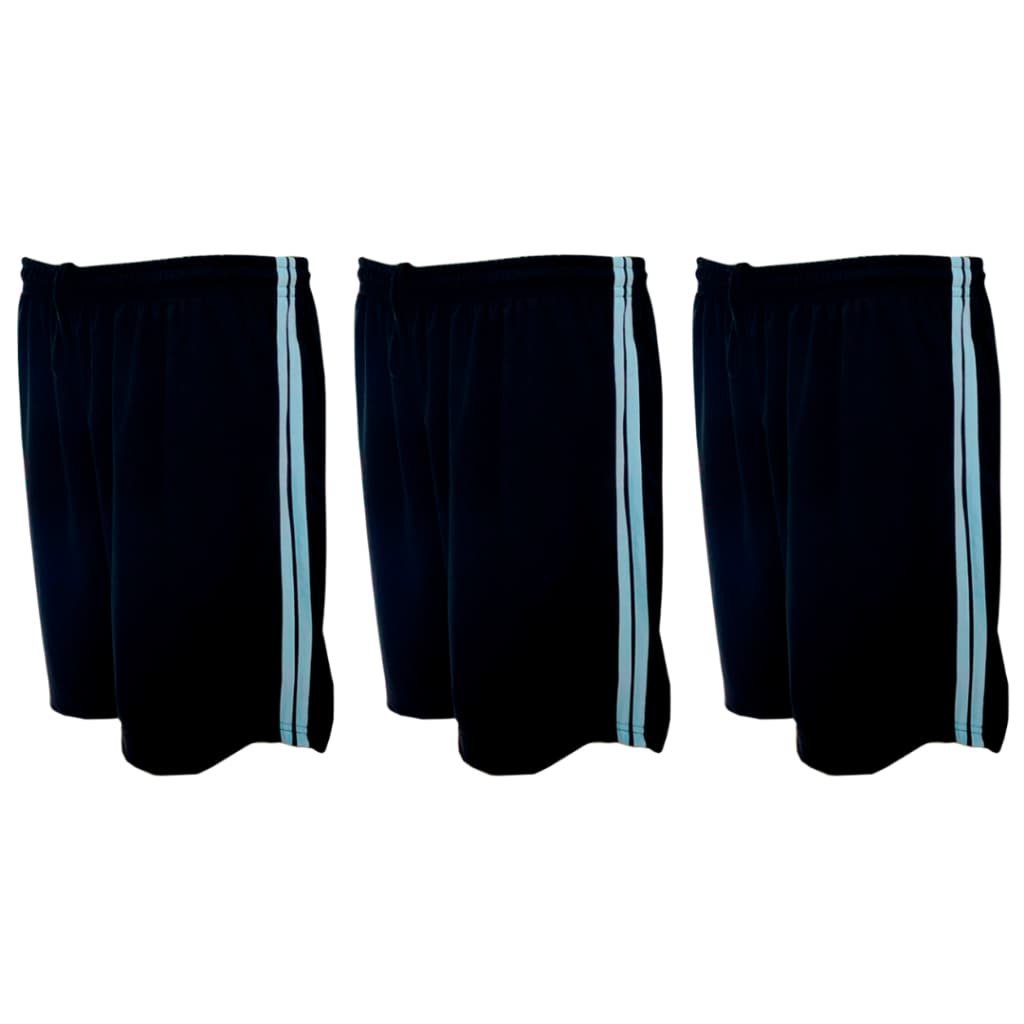 Kit 3 Calção de Futebol Adulto Poliester Esportivo