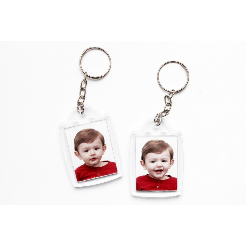 Chaveiro Acrílico 3x4 P/ Fotos - Kit 20 Unidades