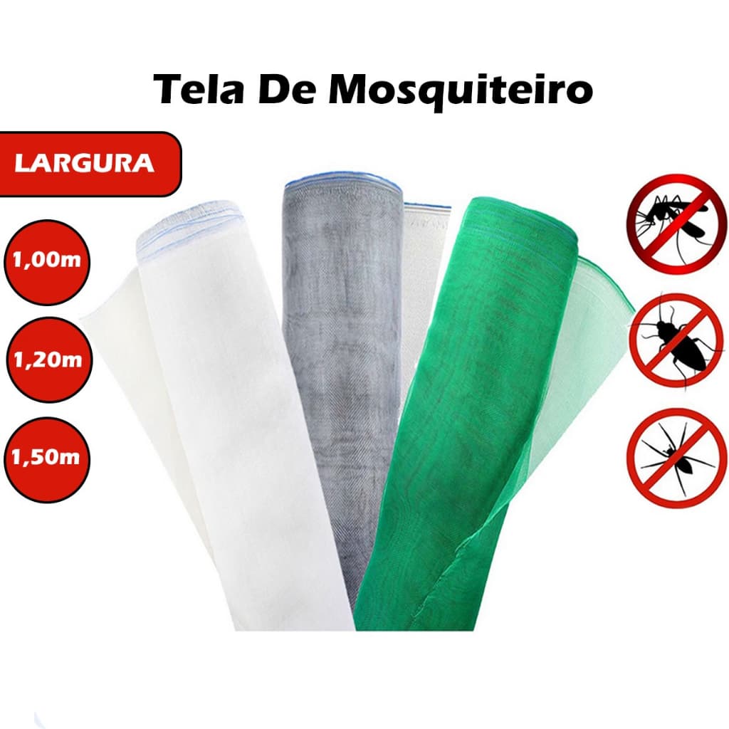 Tela Mosquiteiro 5m 10m  Anti-inseto Proteção Janela Porta