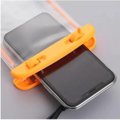 2 Capa Bolsa Prova Dágua Impermeável Celular Transparente Universal