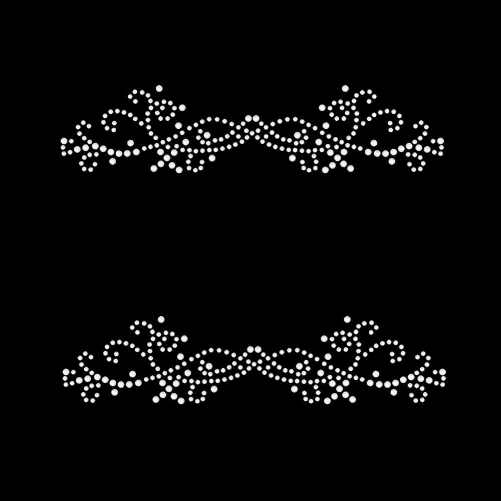 Arabesco (Par) Prata - Ref.4046 - aplique strass