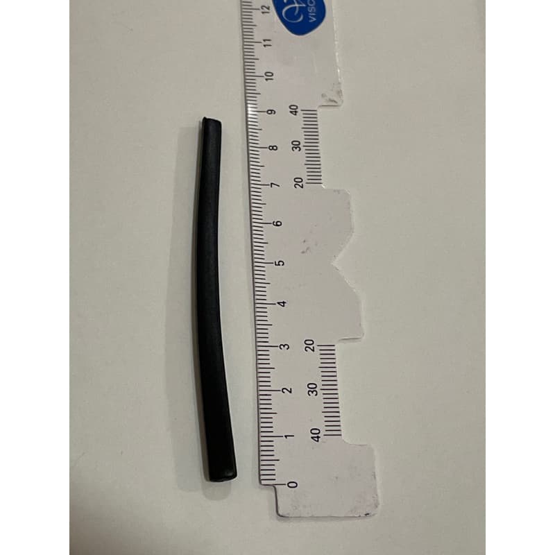 Par de ponteira de borracha fechada para haste de óculos