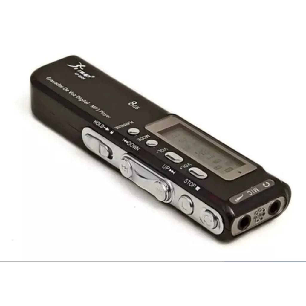 Gravador De Voz 8gb Reportagem Entrevistas Mp3 Portatil KP 8004