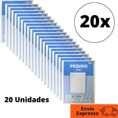 Pedido Multivias Azul 50 Folhas 104mmx143mm