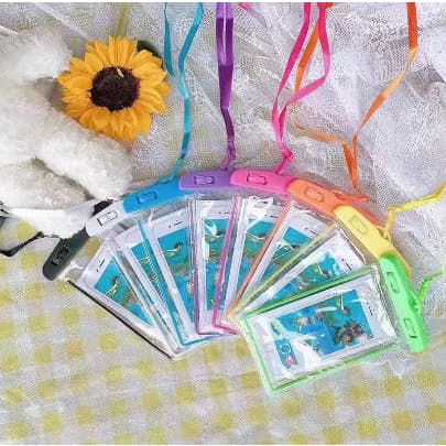 5 Capa Bolsa A Prova Dágua Impermeável Universal Para Celular Chuva