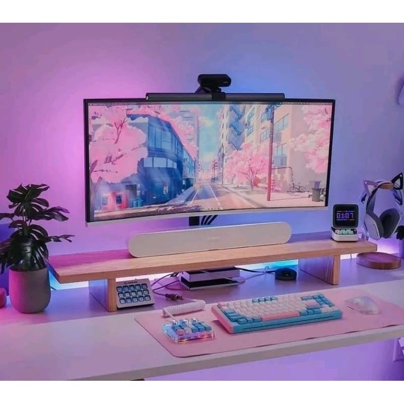 Suporte Monitor Madeira Maciça