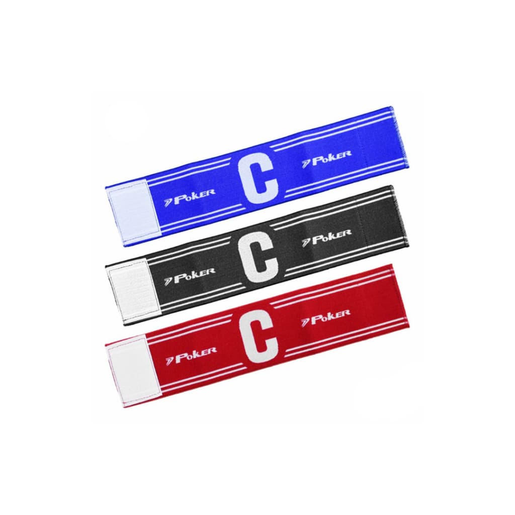 Faixa De Capitão Elástica Braçadeira Poker Ajustável Futebol - Escolha a Cor