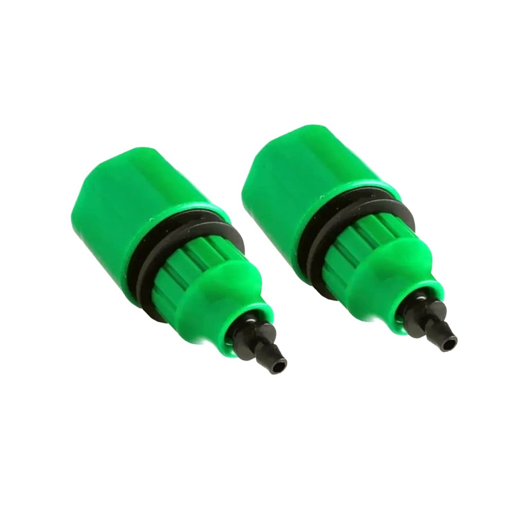 2 Conector Engate Rapido Mangueira Micro 1/4 E 3/8 Irrigacao