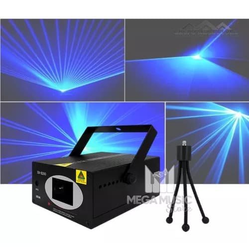 Laser Azul Holografico Tipo B200 200mw Festa Dj Sensor Ritmo