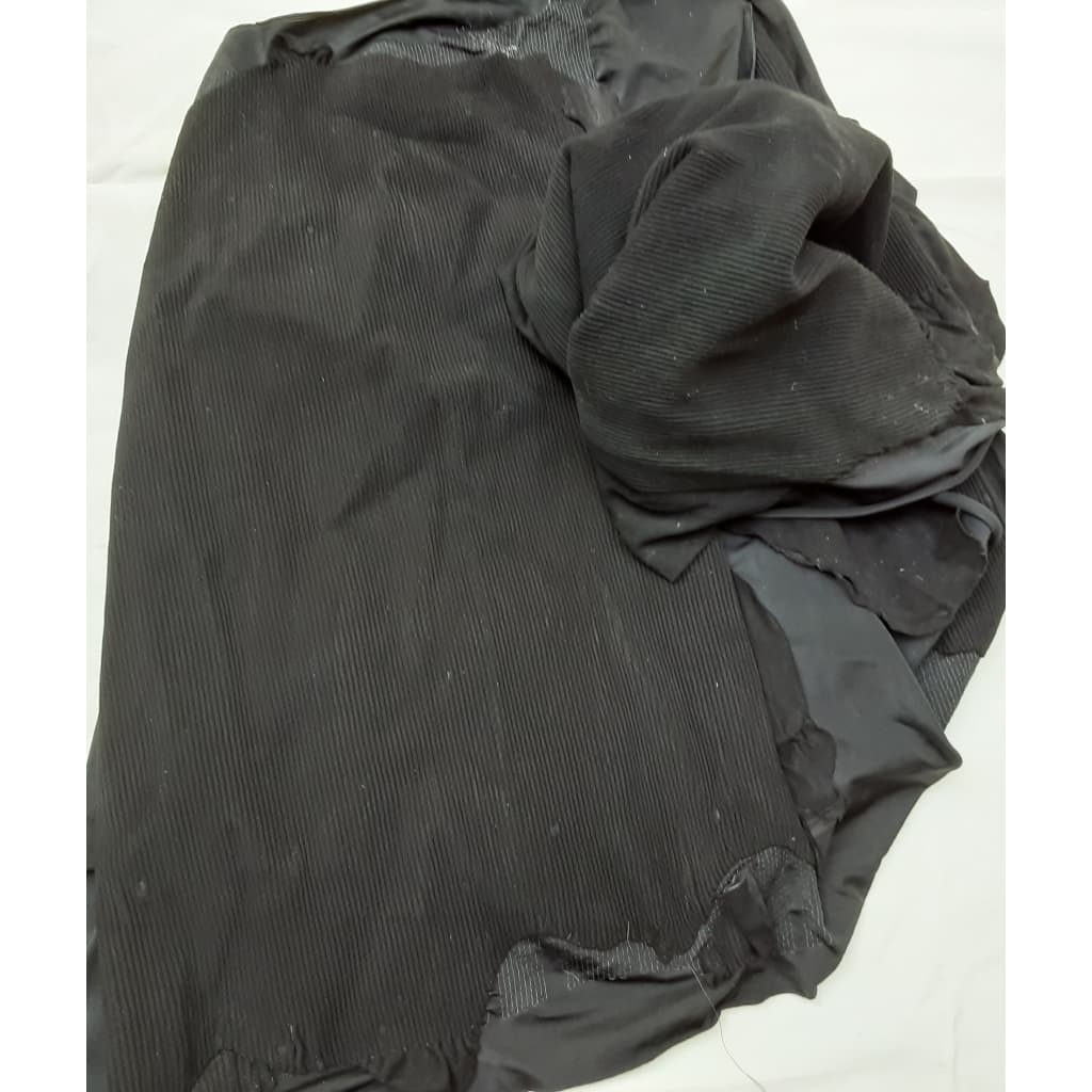 2m² Couro Vestuário Camurcina Legítimo com Stretch Preta