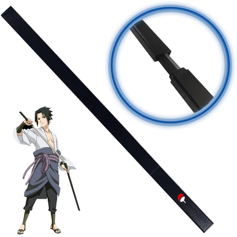 Espada de Brinquedo com Bainha Sasuke Uchiha Naruto para Decoração ou Cosplay