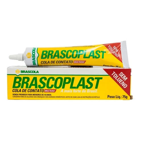 Cola de Contato Adesivo Brascoplast ST 75g Cola de Sapateiro Brascola