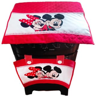 Kit Para Fogão 4/6 Bocas Matelado Minnie e Mickey Cozinha