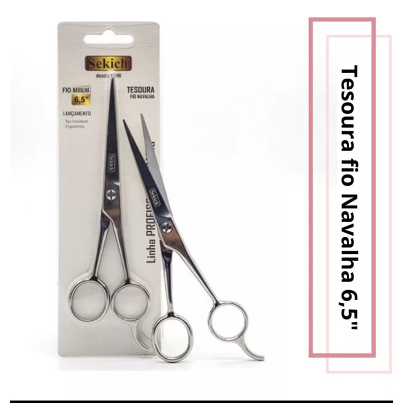 Tesoura Basic Fio Navalha 6,5 Sekich