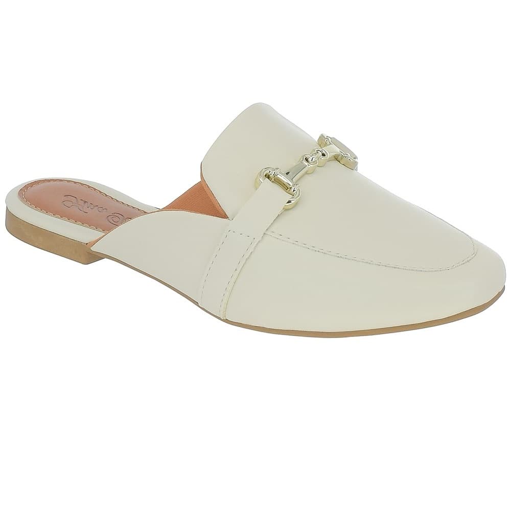 Mule Feminino Bico Quadrado Sapatilha Sandália Sapato Mocassim Rasteira Casual Ana Brito