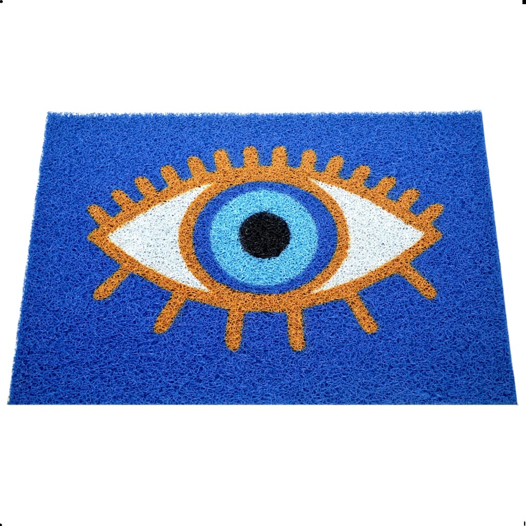 Tapete Capacho 60x40 Olho Grego Decorativo Home Lar porta apartamento casa boas energias
