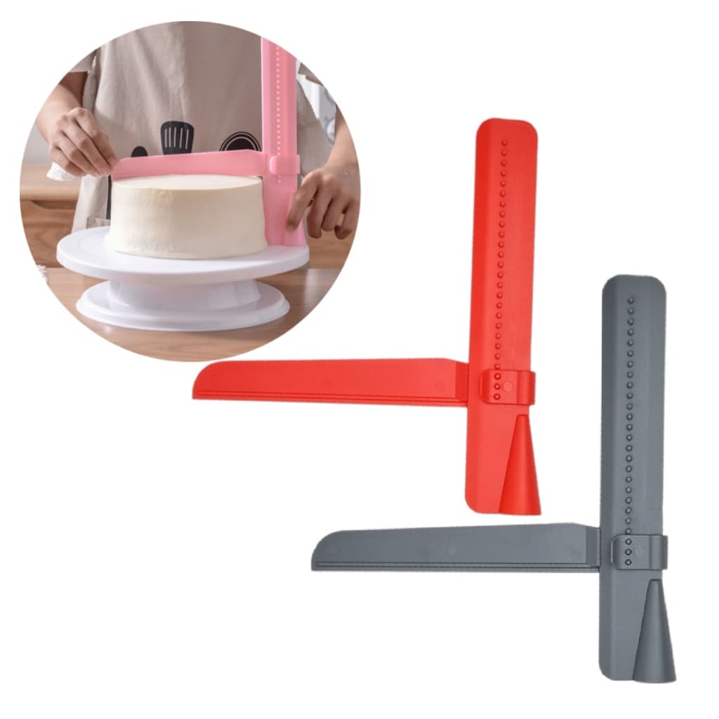 Espátula Nivelador Alisadora Regulável Angular Niveladora Bolo Régua Ajustável Plástico