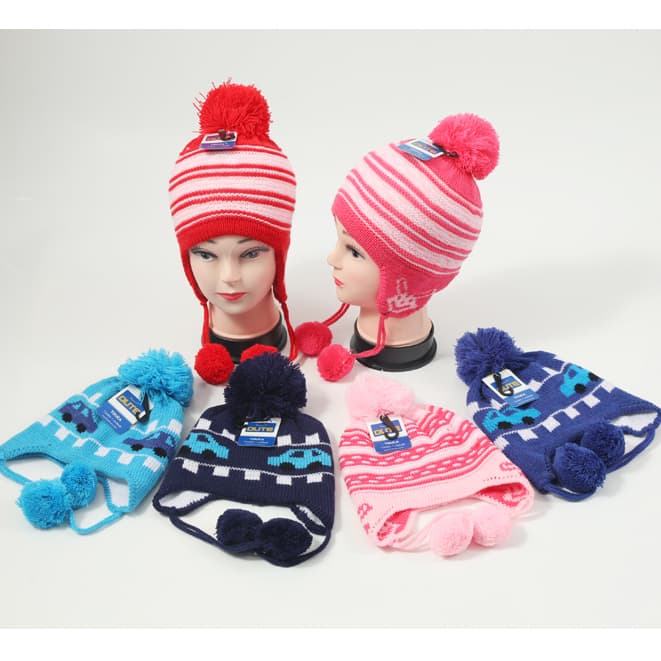 Touca Gorro Infantil Frio Forrada Menina Menino Bebe Inverno