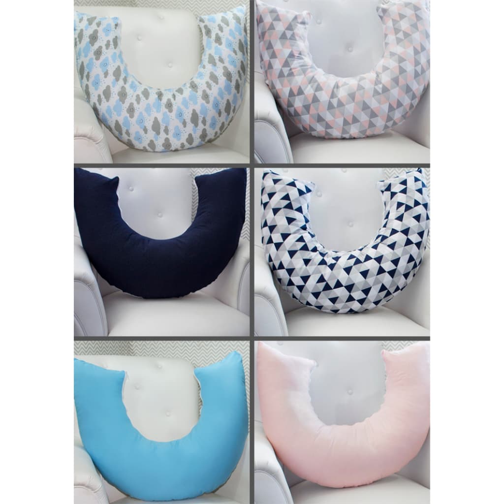 Almofada De Amamentação Para Amamentar Com Zíper Refil e Capa Removível Macia 100% Algodão