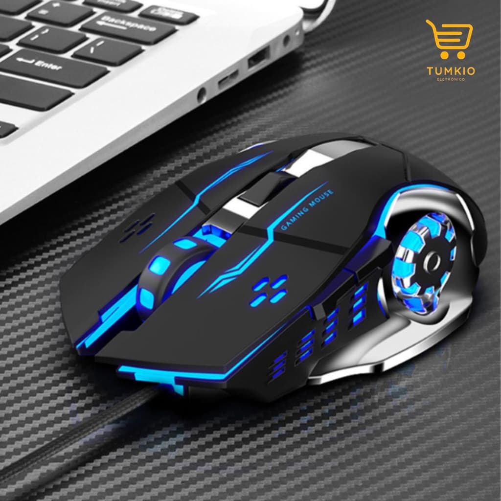 Mouse Gamer Usb 3200dpi Led Rgb Com Fio M-08