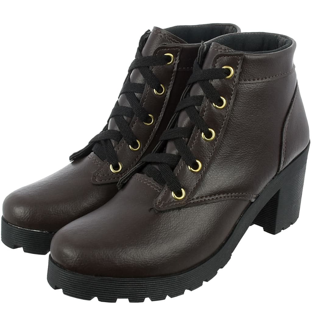 Coturno Cano Curto Saltinho Botinha Feminina Macia Novidade Bota