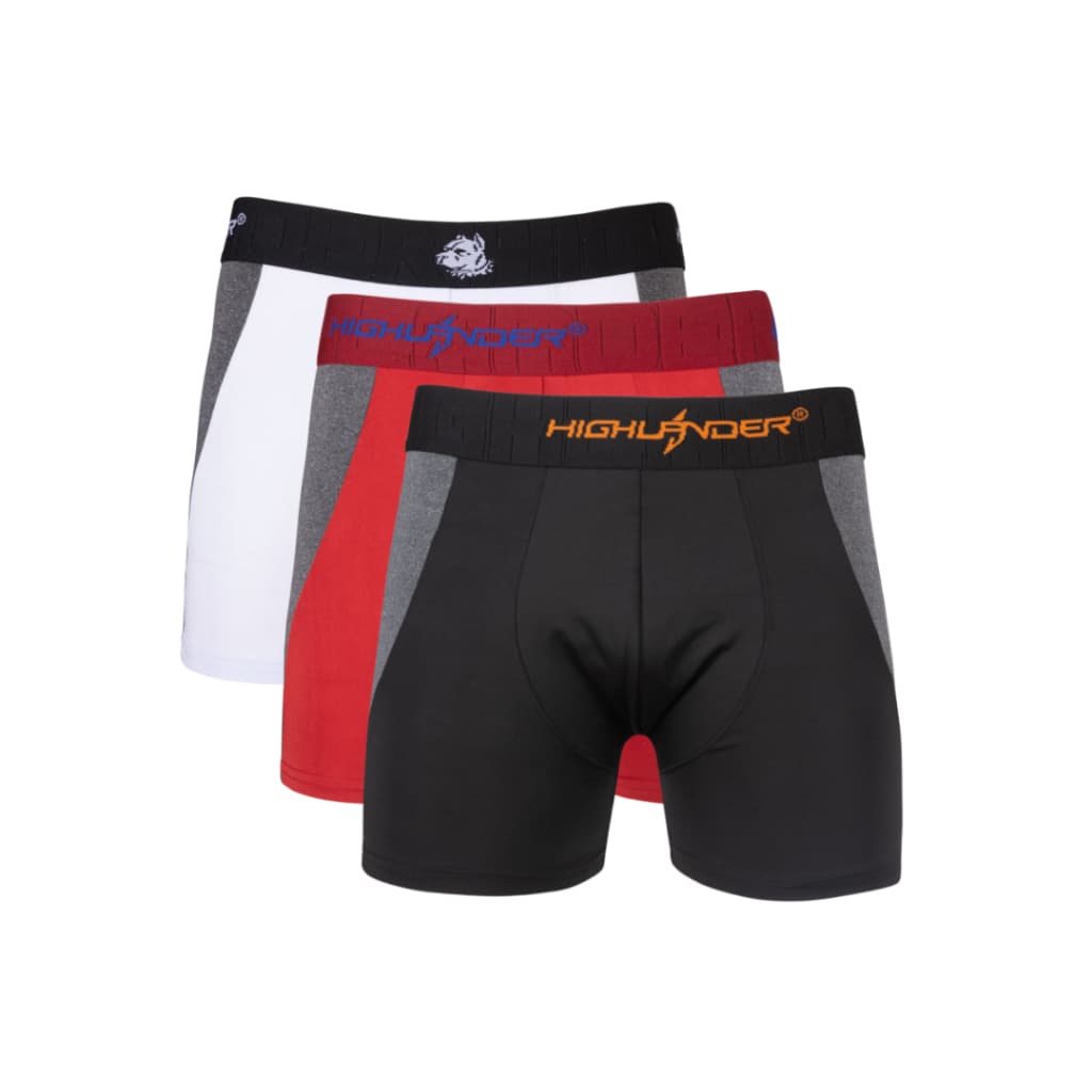 Cueca Boxer Box Kit Com 3 Unidades Masculina Romantic Detalhe Lateral