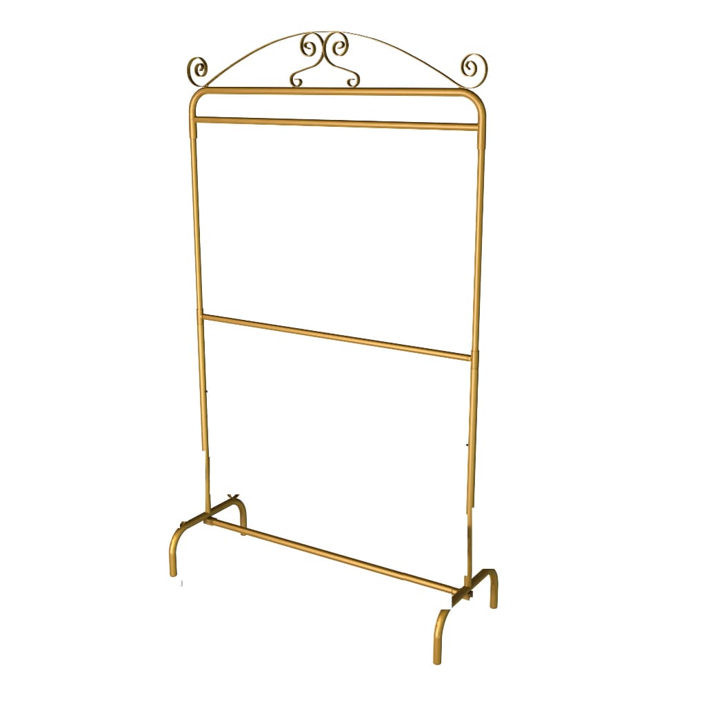 Arara para Roupas Vintage 1,20m  com 2 Níveis