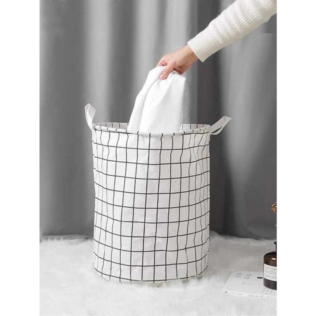 Cesto Organizador Dobrável 40 Litros Roupa Suja Brinquedo Lavanderia Multiuso para Banheiro e Quarto