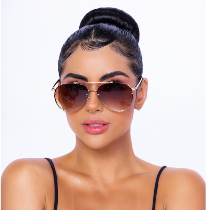 Óculos de sol Feminino Aviador Unissex