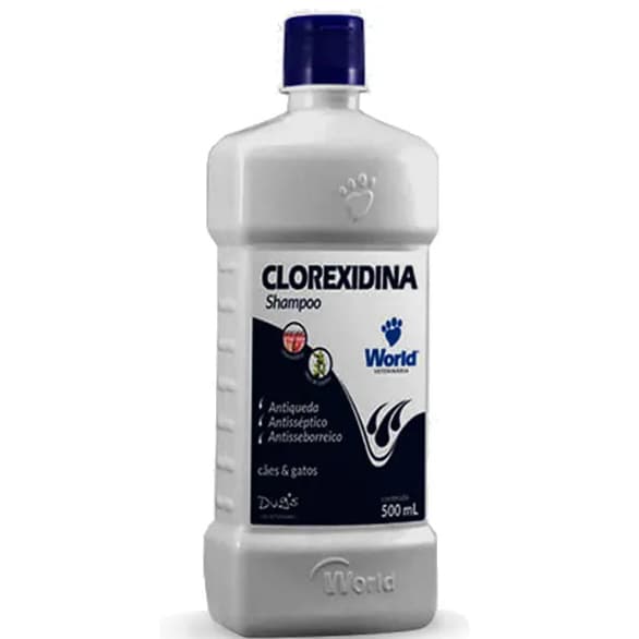 WORLD SHAMPOO CLOREXIDINA 500ML - USO VET