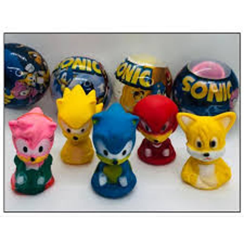 10 ou 40 SONIC encapsulado lembrancinha aniversario Kit Festa 2 polegadas