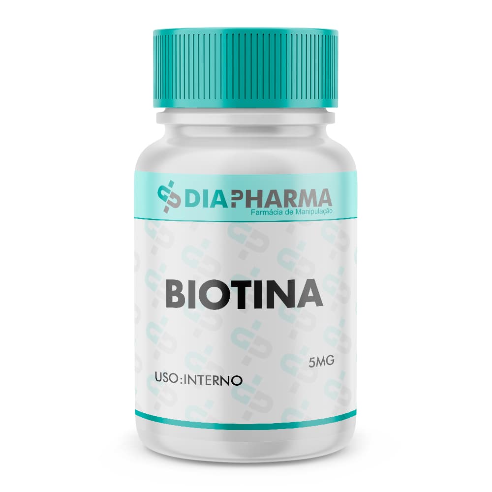 Biotina 5mg Original - Cabelo, Pele e Unha