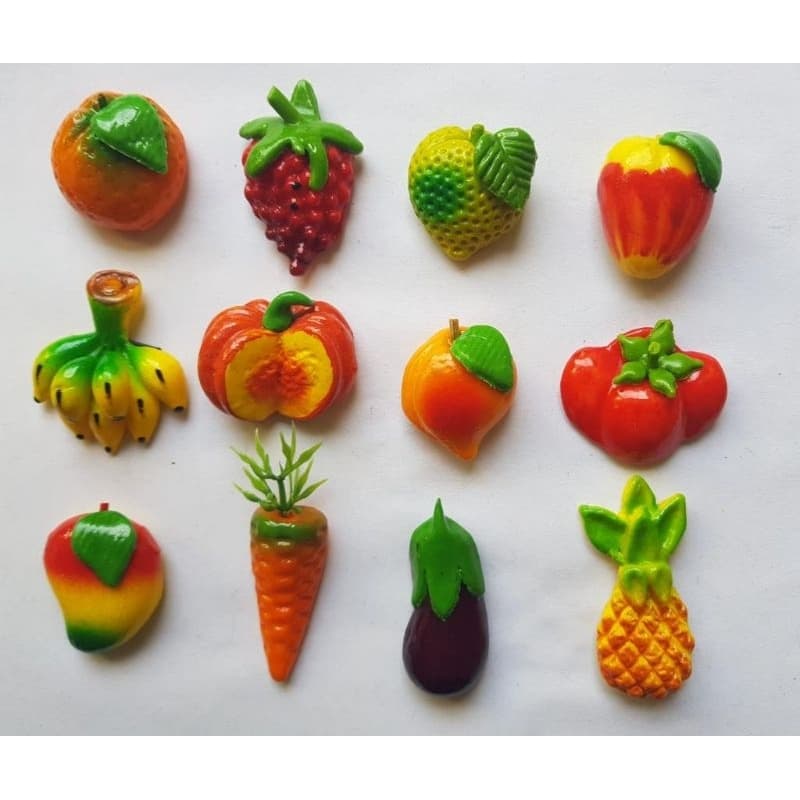 Biscuit Imãs Variados p/ Geladeira Armário Kit 6