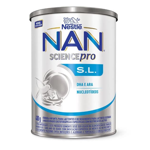 FÓRMULA INFANTIL NAN SEM LACTOSE COM 400G data longa