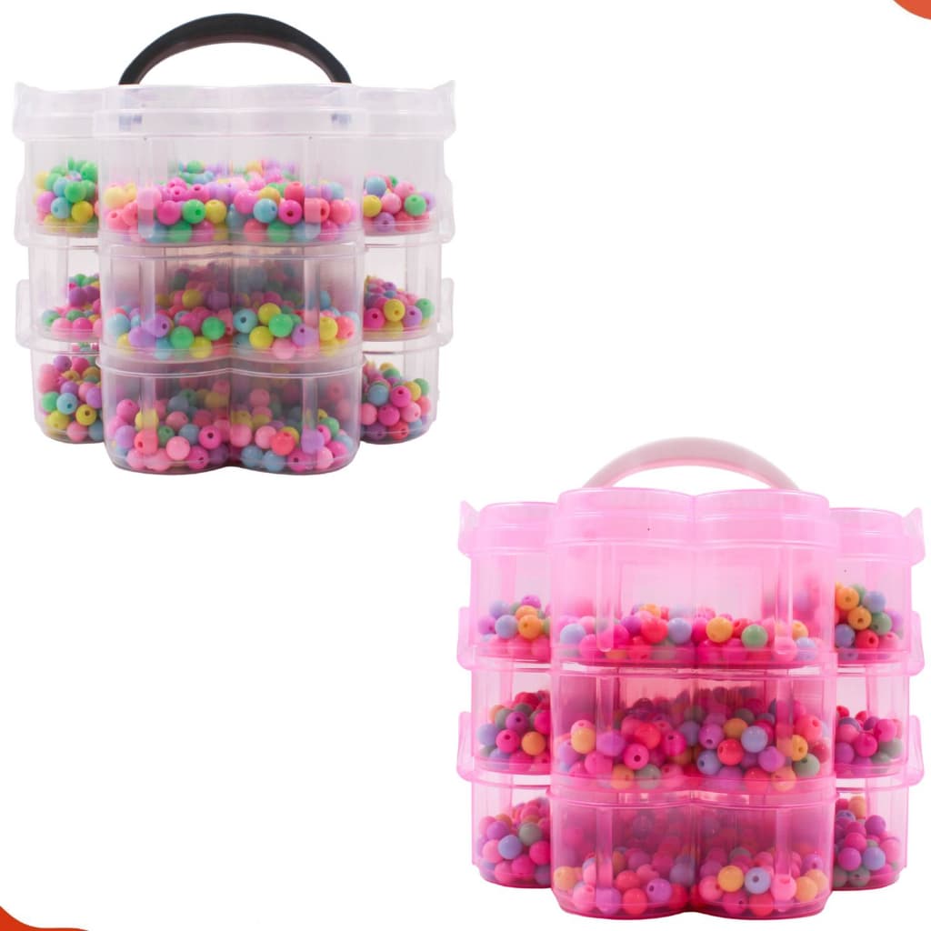 Caixa Com Divisória Em Plástico De Tamanho: 12X15cm Unidade - Bijuterias E Artesanatos.