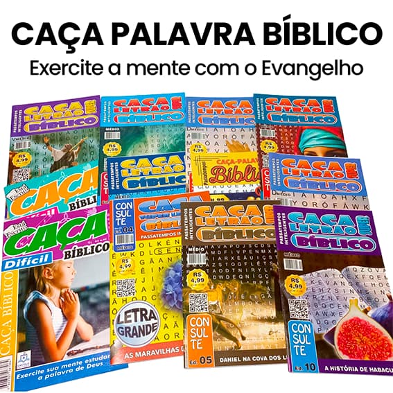 12 caça palavras bíblico sem repetição revista passatempo revistinha passa-tempo