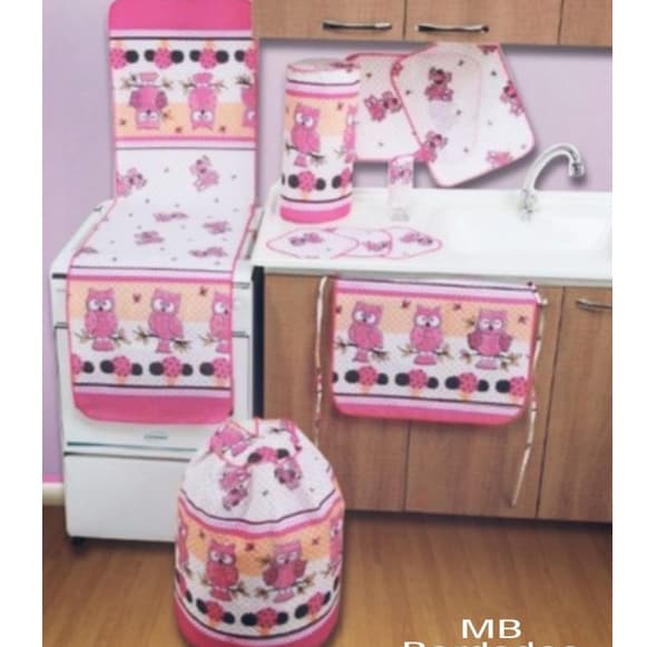 Jogo de cozinha kit com 10 peças Estampado - Xangai