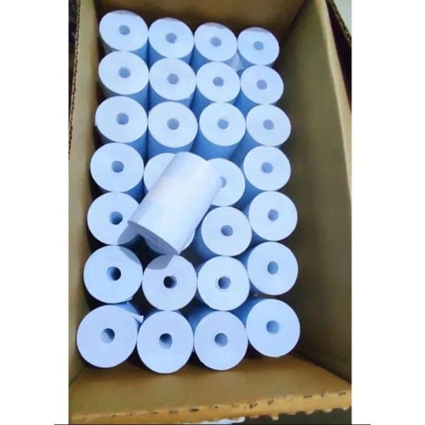 Bobina Termica Grifadas 25 Rolos 57 x22 Para Maquininhas e Impressora 58 mm ( Amarela ou Branca )