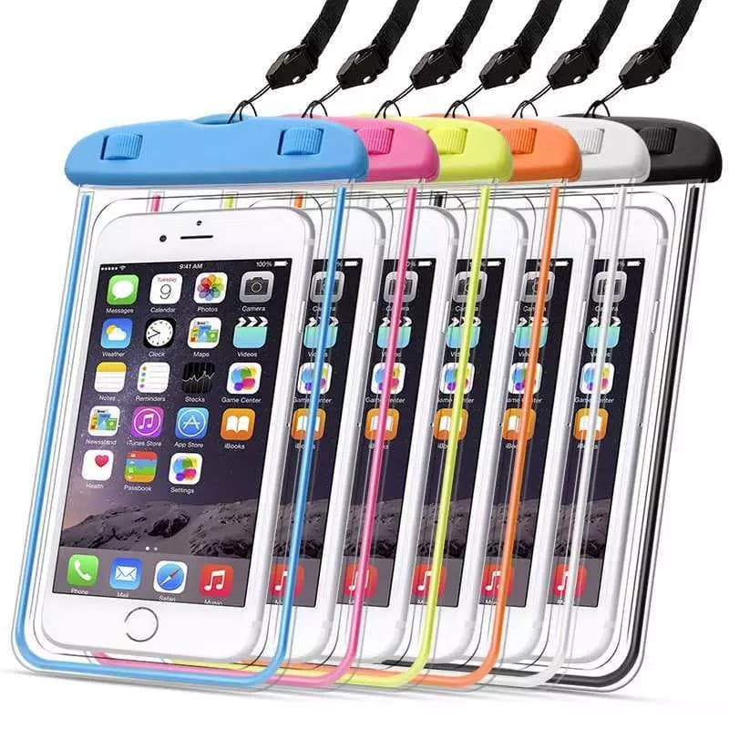 Capa Celular Bolsa Case Estanque A Prova D'água Transparente Universal Praia Piscina Viajar + Oferta