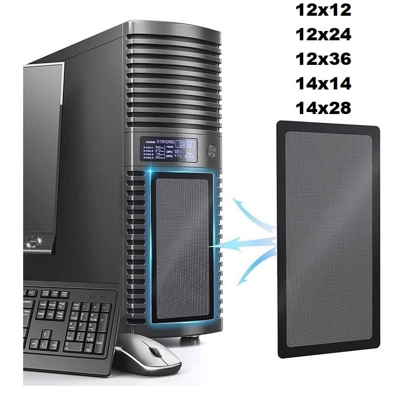 Filtro anti poeira magnético com imã cooler pc gabinete