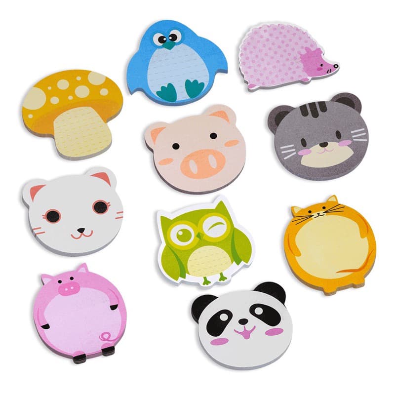 Mini Bloco Adesivo Zoo – Smart Notes 45x45 mm 30 folhas BRW Linha Soul