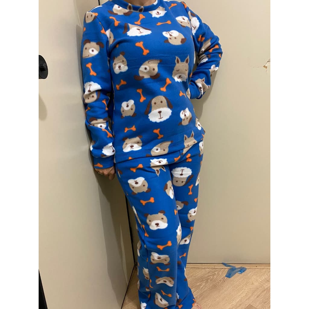 Pijama Soft Quentinho Inverno Estampa Dia dos pais Casal  Variadas Unissex