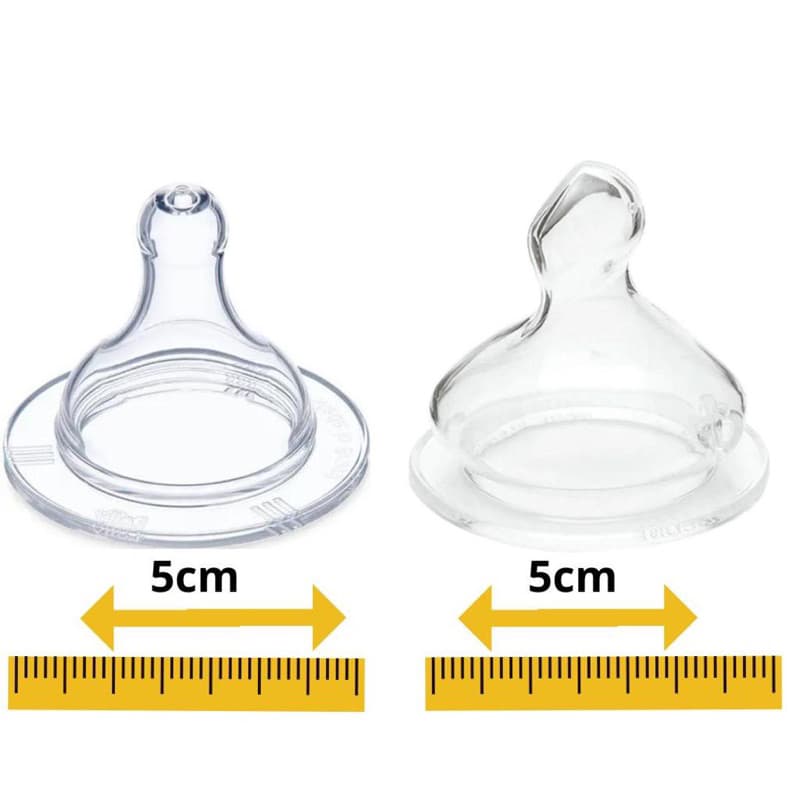 Bico Super De Mamadeira Grande Big 100% Silicone Redondo ou Ortodôntico Tamanho 2