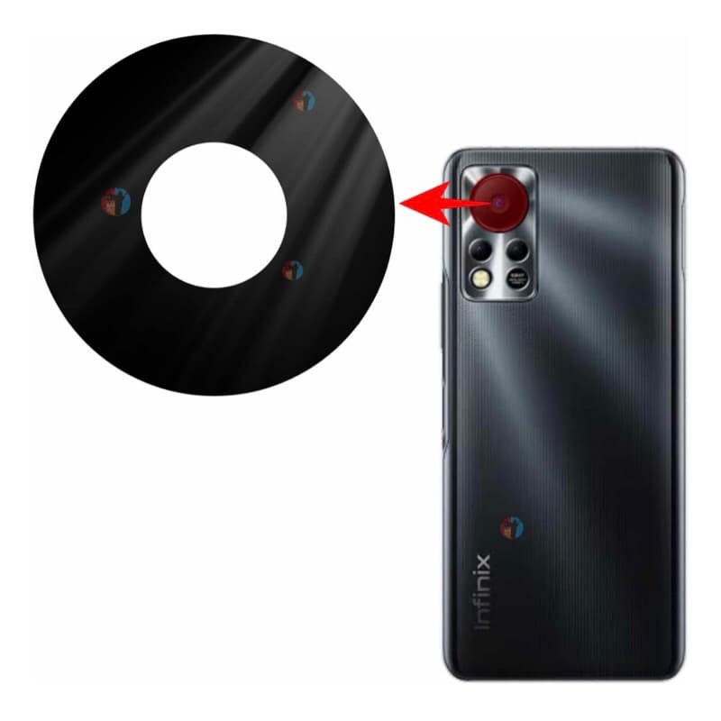Vidro da Camera Infinix Hot 11s X6812 / X6812b Lente da Câmera Traseira Vidrinho Traseiro Original