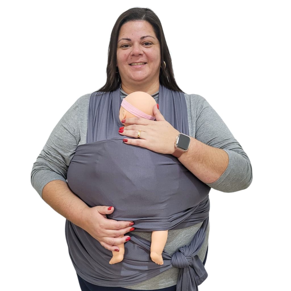 Canguru Para Bebê Sling Plus Size Feminino e Masculino 7 Metros GG