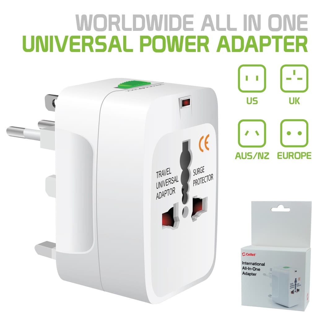 Adaptor International All-in-one Adaptador Universal Tomadas