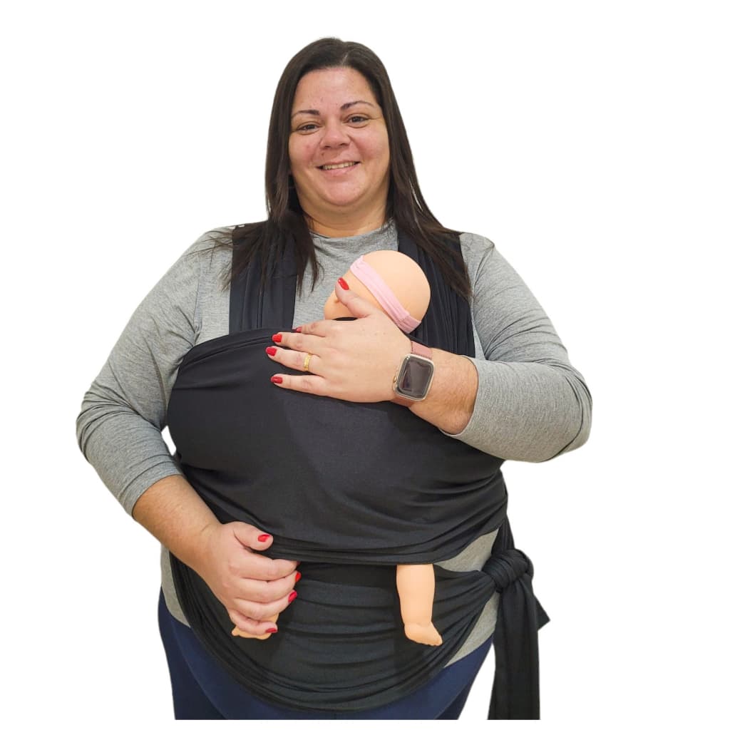 Sling Plus Size Canguru Para Mamãe Malha 7 Metros GG